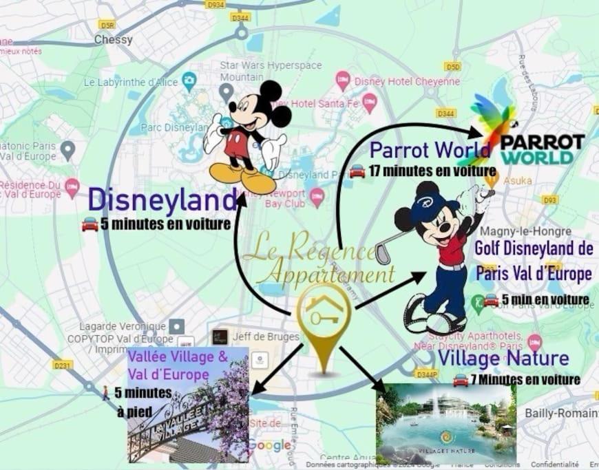 Le Regence, Terrasse, Serris Disney Εξωτερικό φωτογραφία